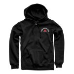 Sweat zipp� � capuche femme thor rose noir - s