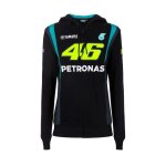 Sweat zippé à capuche femme vr46 petronas noir - xs Sweat zippé à capuche femme vr46 petronas noir - xs