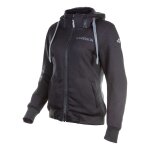 Sweat zipp  capuche harisson patriot femme noir - l