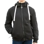 Sweat zipp� � capuche harisson patriot femme noir - xs