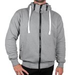 Sweat zipp� � capuche harisson patriot gris chin� - s