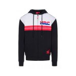 Sweat zipp� � capuche honda racing collection hrc 2 stripes blanc / no