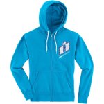 Sweat zipp� � capuche icon neo slant turquoise - xs