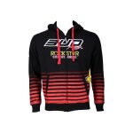 Sweat zipp� � capuche team bud racing / rockstar 12 noir / rouge - l