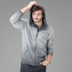 Sweat zipp� capuche von dutch blast gris - l