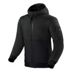 Sweat zipp� moto � capuche rev it oakwood black - s