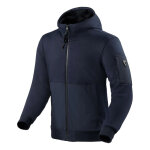 Sweat zipp� moto � capuche rev it oakwood dark blue - s