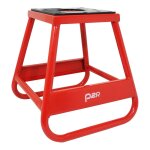 Tabouret b�quille de stand moto - cross acier rouge