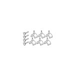 Tampons caoutchouc shad pour valises lat�rales sh23