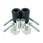 Tampons de protection bike it noir suzuki gsx 1300 b - king 07 - 12 sans d