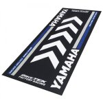 Tapis de garage biketek serie 4 yamaha noir / gris / bleu 190x80cm