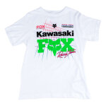 Tee - shirt enfant fox racing youth fox x kawasaki optique white - y - s