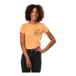 Tee - shirt femme eudoxie crop top laurie orange - m
