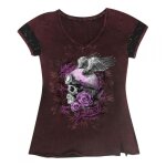 Tee - shirt femme lethal threat i ride my own bordeaux - s