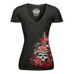 Tee - shirt femme lethal threat original sin noir / rouge - s