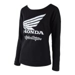 Tee - shirt femme manches longuestroy lee designs honda wing crew noir -