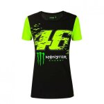 Tee - shirt femme vr46 replica monster noir / jaune fluo Tee - shirt femme vr46 replica monster noir / jaune fluo