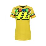 Tee shirt femme vr46 valentino rossi stripes jaune 2018 - xs