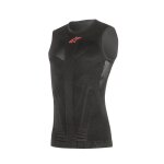 Tee - shirt technique alpinestars tech tank manches courtes noir / rouge -