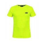 Tee shirt vr46 core jaune fluo (petit num�ro) - s
