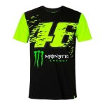 Tee - shirt vr46 replica monster noir / jaune fluo - s
