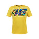Tee shirt vr46 valentino rossi helmet jaune 2018 - s