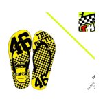 Tongs de plage vr46 dottorone jaune / noir - 39 / 40