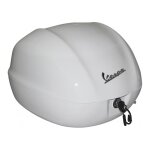 Top case 32l piaggio vespa 50 - 125 primavera / sprint 13 - blanc 544 1b0