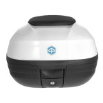 Top case 37 l blanc d'origine cm308237 piaggio mp3 400 2020 - 21