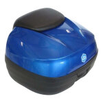 Top case 37 l bleu d'origine cm261604 piaggio mp3 300 2014 - 15