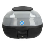 Top case 37 l gris souris d'origine cm308233 piaggio mp3 400 2020 - 21