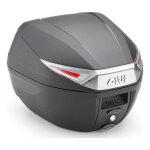 Top case givi c30 tech monolock 30 litres noir / argent catadioptres fum