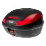 Top case givi e470 simply iii monolock noir avec platine / kit fixation