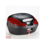 Top case givi e470 simply iii noir sans capot avec platine / kit fixatio