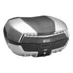 Top case givi maxia 5 v58nt 58 litres titane catadioptre fumé Top case givi maxia 5 v58nt 58 litres titane catadioptre fumé
