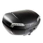 Top case givi monolock e46 riviera 46 litres noir / catadioptres fum