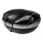 Top case givi v56 maxia4 56l noir / carbone catadioptres fum�s