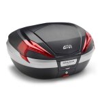 Top case givi v56 maxia4 56l noir / carbone catadioptres rouges Top case givi v56 maxia4 56l noir / carbone catadioptres rouges