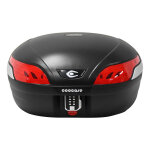Top case noir 48 l coocase astra keyless - vendu avec sa platine