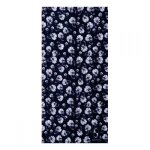 Tour de cou schampa & dirt skins mini skull blanc / noir / rouge