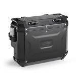 Valise droite aluminium noir kappa k'voyager 33l d�gagement d'�chapp