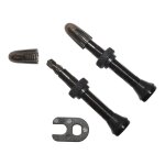 Valves de pneu schwalbe presta pour tubeless 40mm (par 2) Valves de pneu schwalbe presta pour tubeless 40mm (par 2)