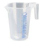 Verre doseur transparent gradu� plastique pressol 1l