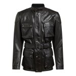 Veste cuir belstaff trialmasterpro antique noir - s