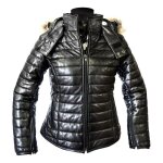 Veste cuir femme helstons light noir - s