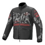 Veste enduro alpinestars venture r gris camouflage / rouge fluo - s