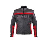 Veste enduro shot softshell lite 3. 0 noir / rouge - xl