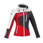 Veste femme softshell bering lady racing gris / rouge / blanc - t0
