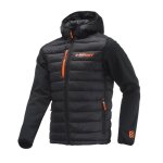 Veste kenny doudoune hybride noir / orange - l