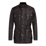 Veste textile belstaff trialmaster pro wax noir - s